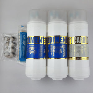 4-pcs 8" Compatible Replacement Water Filter Set for Coway CP-07BLO, CHP-06DL, P-07CL, P-220
